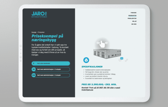 Jaro – Tidløs kvalitet fra nord prosjektillustrasjon