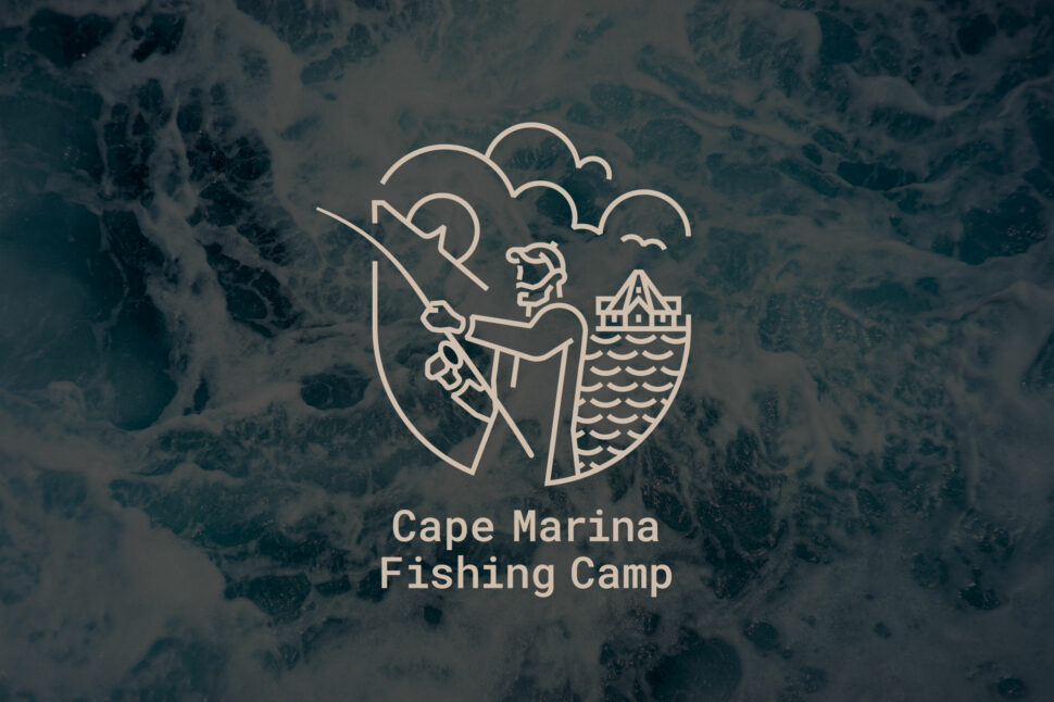 Cape marina fishing camp prosjektillustrasjon