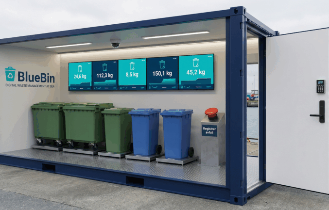 BlueBin skrider fremover i Honningsvåg prosjektillustrasjon